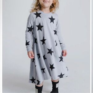 Nununu Gray Dress With Stars
